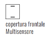 EKINEX EK-T1Q-FCC-ES2 Cover multisensore ES2 serigrafata Linea 71 (60X60) colore cacao orinoco