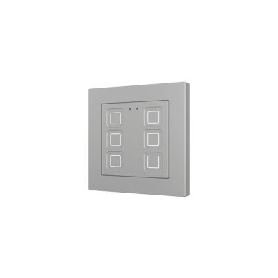 ZENNIO ZVIT55X6S ZVIT55X6S Tecla 55 X6 Backlit capacitive touch switch (55 x 55 mm), 6 buttons, silver
