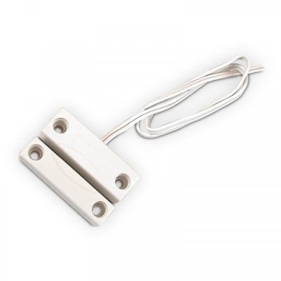ELMO CM2 Contatto magnetico per montaggio a vista, plastica bianca (confezione da 10 pezzi)
