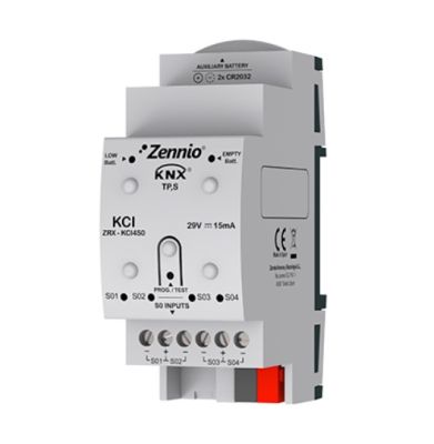 ZENNIO ZRX-KCI4S0 KCI 4 S0 - Interfaccia KNX per contatori di consumo