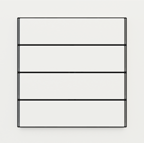 EKINEX EK-T4R-FBM kit of 4 horizontal rectangular Linea 71 buttons (60 x 15) white malè colour