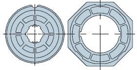 NICE 866.20.00 Round 102x3 wheel + crown