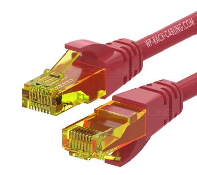 WP RACK WPC-PAT-6AU002R PATCH CABLE CAT.6A U-UTP 0.2 m. LS0H RED