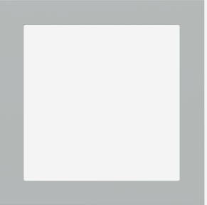 EKINEX EK-PQS-FGE Placca FF/71 (Form/Flank/NF) quadrata FENIX NTM - 1 finestra