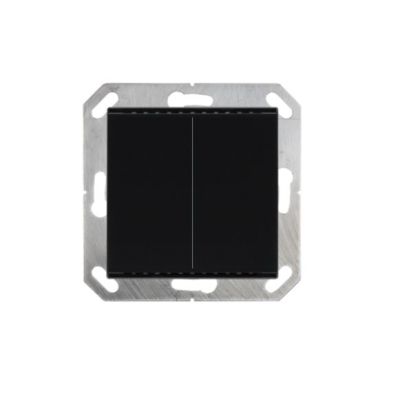 ELSNER 70872 Cala KNX M2-T- jet black RAL 9005 2-gang Push Button