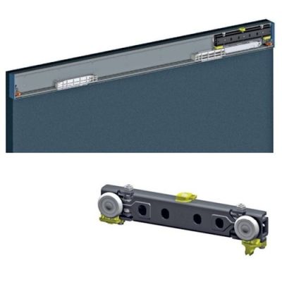 FAAC 105972 RECESSED GUIDE FOR SLIDING DOORS 6M
