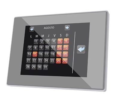 ZENNIO ZVI-Z41LIT-SP Touch Z41 Lite, PVC cornice argento