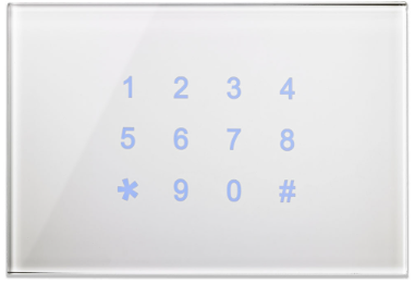 BLUMOTIX BX-F-R12OWS QUBIK DOORY Horizontal KNX numeric keypad cover