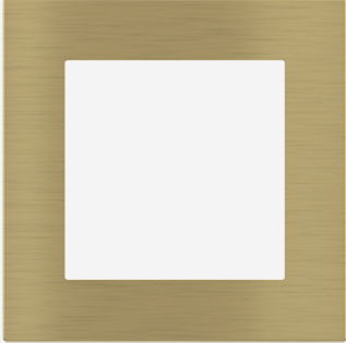 EKINEX EK-DQG-GBB Placca Deep (FF e 71 e 20Venti ) quadrata - METALLO (ALLUMINIO) ottone