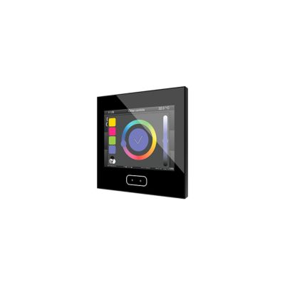 ZENNIO ZVIZ35V2A Z35 capacitive touch panel with 3.5&quot; display and humidity probe, black