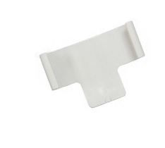 NICE ONECLIPKIT Supporto clip in plastica bianco con adesivo da parete