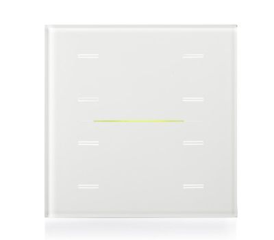 EELECTRON 9025GL08L01 9025 PULSANTE CAPACITIVO KNX, BIANCO  VETRO 8 CANALI