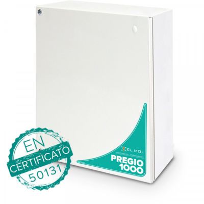ELMO PREGIO1000 Centrale ibrida cablata/wireless a 48 ingressi in contenitore metallico