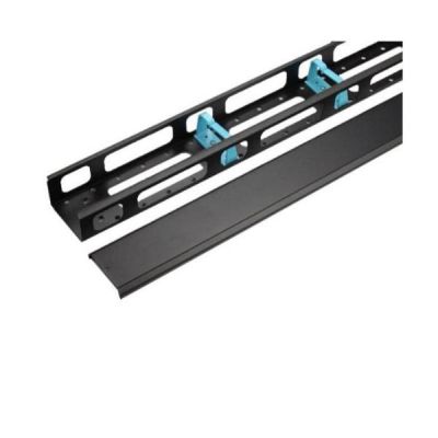 WP RACK WPN-ACM-504-B PANELLO GUIDACAVI VERTICALE 42U CON COPERCHIO NERO RAL9005