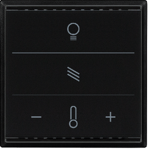 ELSNER 70963 Cala KNX MultiTouch T Light CH- black RAL 9005 Button for Light- Temperature