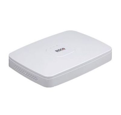 RISCO RVNVR080020A NVR: 8 Canali 4K, PoE (max 80W), H265, Max HDD 1 sino a 6TB, Banda fino a 20 Mbps per canale, Lan 100 Mbps