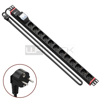 WP RACK WPN-PDU-G02-12 CANALE DI ALIMENTAZIONE (PDU) RACK 19" 12 X ITA/SCHUKO CON MAGNETOTERMICO