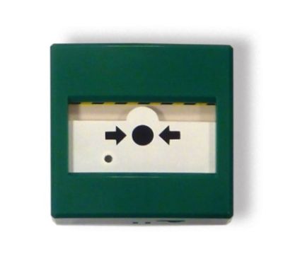 INIM FIRE IC0020G Resettable conventional alarm button - Green