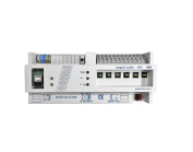 LINGG-JANKE "89212 / 89212SEC" NTA6F16H-2-SEC Attuatore di commutazione KNX Secure 6 volte con alimentatore KNX, funzionamento manuale