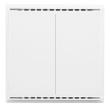 ELSNER 70871 Cala KNX M2-T CH- pure white RAL 9010 2-gang Push 
