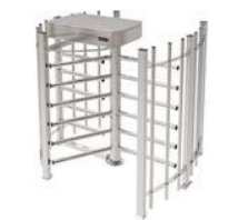 NICE TURNSTILES SPIN3I Turnstile with cage - AISI 304 polished stainless steel