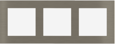 EKINEX EK-D3P-GBR Placca Deep (FF e 71 e 20Venti ) rettangolare - METALLO (ALLUMINIO) - nichel