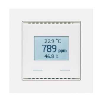 ELSNER 70972 70972 KNX VOC/TH-UP Touch CH Raum-Controller, Mischgas/Temperatur/Feuchte, bianco