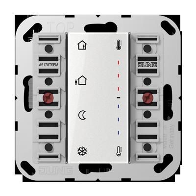 JUNG A5178TSEM 2-channel environmental controller expansion module for complete button group - 2 channels - n. Art.: A 502 TSA
