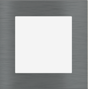 EKINEX EK-DQG-GBS Placca Deep (FF e 71 e 20Venti ) quadrata - METALLO (ALLUMINIO) Titanio