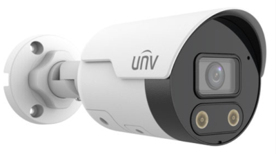 UNIVIEW IPC2125SB-ADF28KMC-I0 Telecamera di rete fissa bullet HD da 5 MP con luce intelligente e avviso acustico