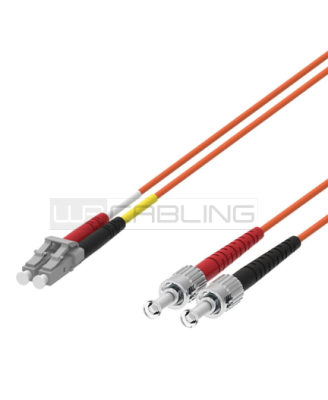 WP RACK WPC-FP1-6LCST-050 FIBER OPTIC MULTIMODE PATCH CORD 62,5/125 LC-ST, 5 MT. OM1
