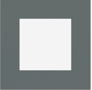 EKINEX EK-PQP-FVC Placca FF/71 (Form/Flank/NF) quadrata (80x80) 1 finestra