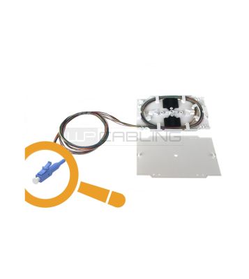 WP RACK WPC-FST-0129LC-020 Vassoio portagiunti con 12 pigtail monomodali multicolore OS2 09/125µ LC, Tight Buffer, 2m.