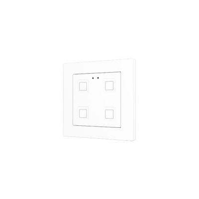 ZENNIO ZVIT55X4W ZVIT55X4W Tecla 55 X4 Backlit capacitive touch switch (55 x 55 mm), 4 buttons, white
