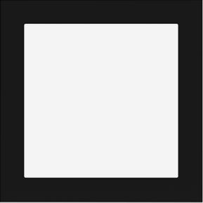 EKINEX EK-PQS-GAE Placca FF/71 (Form/Flank/NF) quadrata Plastica - 1 finestra