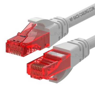 WP RACK WPC-PAT-6U002 Patch cable cat.6 U/UTP, 0.2m gray