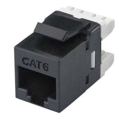 WP RACK WPC-KEY-6U-180/BL FRUTTO KEYSTONE RJ45 CAT 6 UTP 180°, BLACK