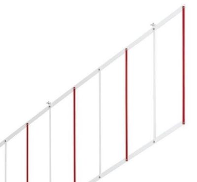 FAAC 428446 Kit Siepe 3 Metri Per Barriera Sbarra Asta