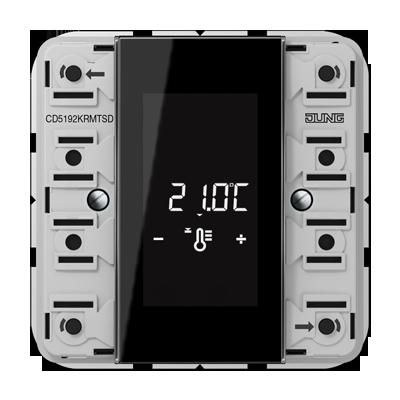 JUNG CD5192KRMTSD Modulo controller ambientale RCD compact KNX 2 canali- per gruppo tasti completo- 2 canali- n. art.: CD 502 TSA ..