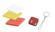 GIBIDI AU04000 ACCESSORY Series of 3 colored covers for DTS 4334 + keychain and velcro