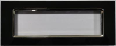 MAPAM 8007BL-2 Art 8007BL-2 7P Black Glass Plate