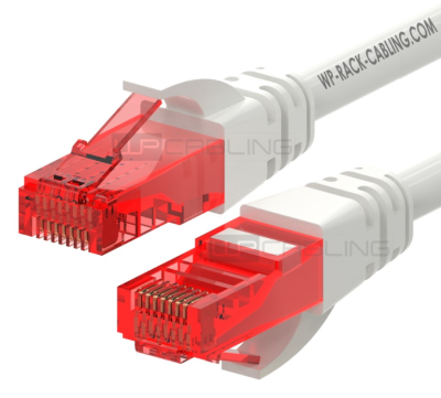 WP RACK WPC-PAT-6U005W CAT 6 U-UTP patch cable Length 0,5 M, AWG 26/7, CU, Color White