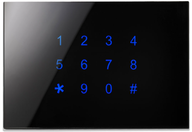 BLUMOTIX BX-F-R12OBS QUBIK DOORY KNX Horizontal Numeric Keypad Cover