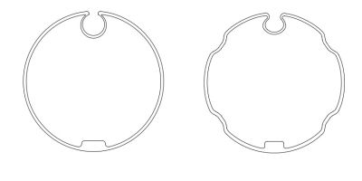 NICE 800.00.00 Ogive 70x (8 to 1.5) wheel + concentric crown