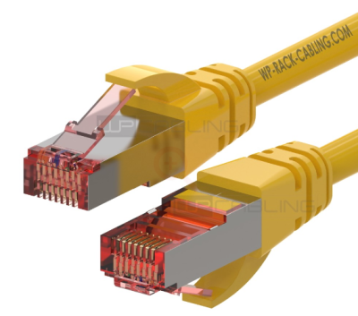 WP RACK WPC-PAT-6SF002Y PATCH CABLE CAT.6 S-FTP 0.2m. LS0H YELLOW