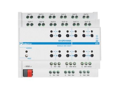 EELECTRON IO12F01KNX-SD MODULO DIN UNIVERSALE 12 IN / 12 OUT  PLUS +  SD Card