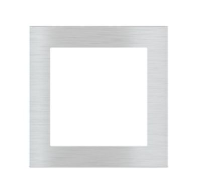 EKINEX EK-DQS-GAG Placca quadrata finestra 60X60 in plastica (colore argento)