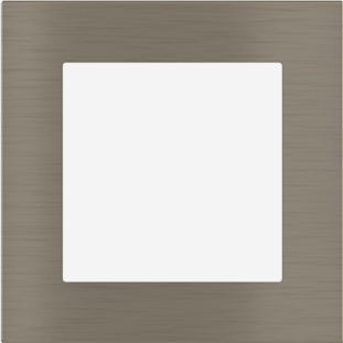 EKINEX EK-DQG-GBR Placca Deep (FF e 71 e 20Venti ) quadrata - METALLO (ALLUMINIO) nichel