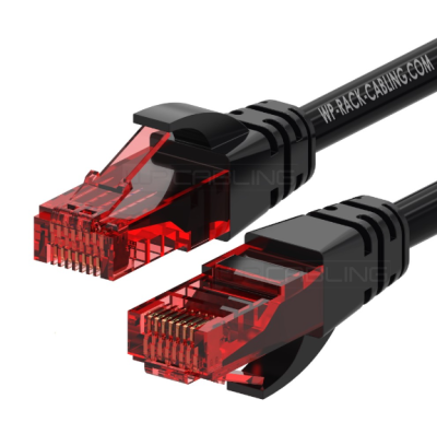 WP RACK WPC-PAT-6U002BL CAT 6 U-UTP patch cable Length 0,2 M, AWG 26/7, CU, Color Black