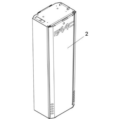FAAC SPARE PARTS 63003575 BONNE_DOOR B614 RAL7021